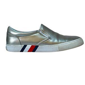 Tommy Hilfiger Silver Leysi Slip-Ons Womens 7